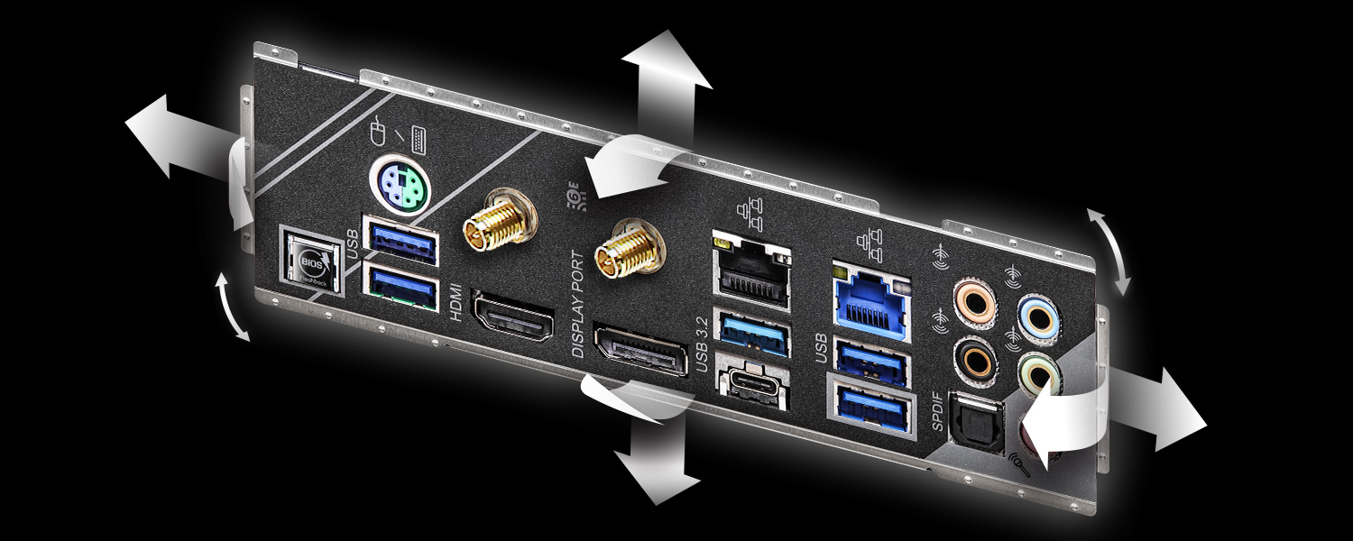 Flexible Integrated IO Shield